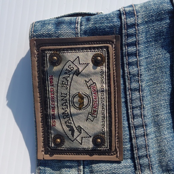 😻☮VINTAGE☮ ARMANI Eagle Embroiderd Pocket Jeans